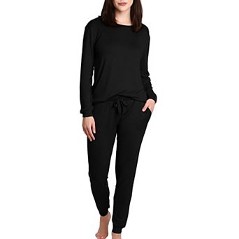 Blis Women's Crew Neck Pajama Set with Jogger