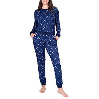Blis Women's Crew Neck Pajama Set with Jogger