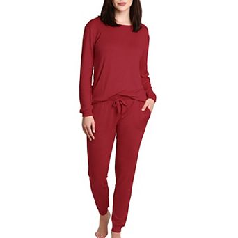 Blis Women's Crew Neck Pajama Set with Jogger