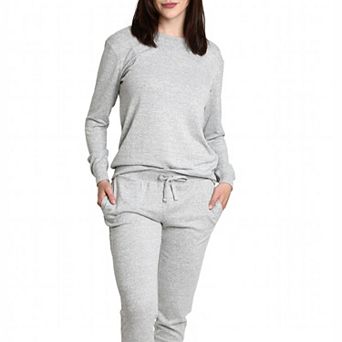 Blis Women's Crew Neck Pajama Set with Jogger