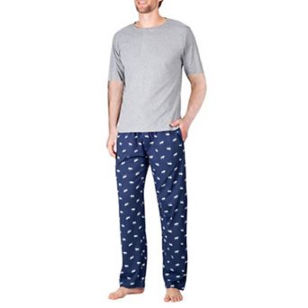 Men's Short Sleeve Knit Pajama Set