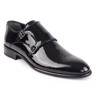 Macdona Patent Leather Double Monk Shoes
