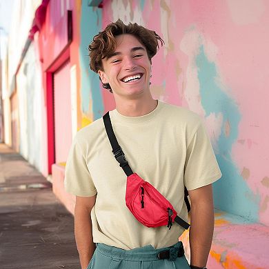 Dalix Fanny Pack w/ 3 Pockets Traveling Concealment Pouch Airport Money Bag