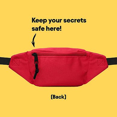 Dalix Fanny Pack w/ 3 Pockets Traveling Concealment Pouch Airport Money Bag
