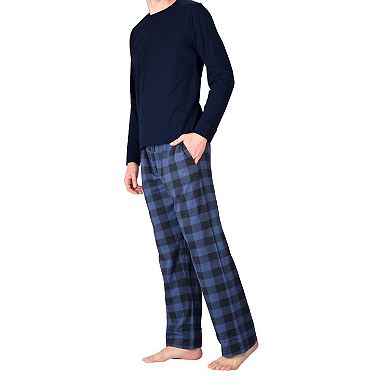 Men's Crew Neck Fleece Pajama Set