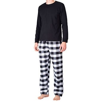 Men's Crew Neck Fleece Pajama Set