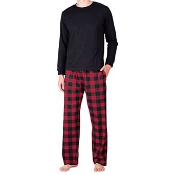 Men's Crew Neck Fleece Pajama Set
