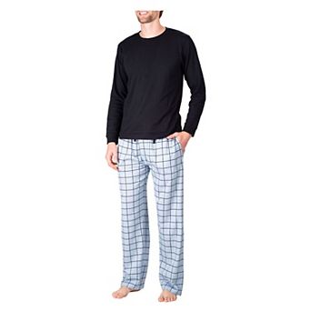 Men's Crew Neck Knit Pajama Set