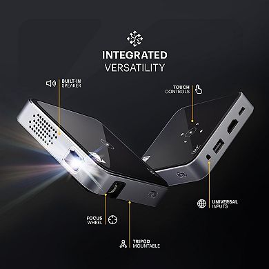 Luma 75 Ultra Mini Projector, Portable Pico Projector w/Built-in Speaker & HD Support