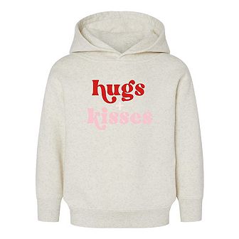 Hugs And Kisses Toddler Graphic Hoodie