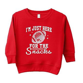I'm Just Here For The Snacks Disco Youth Ultra-Soft Graphic Sweatshirt