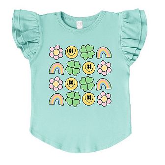Simply Sage Market Patriotic Bows Stacked Coquette Garment Dyed Tee