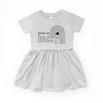 Happy Go Lucky Shamrock Toddler Girl Dress