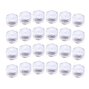 24 pc LED Submersible Light Flower Shape GRB