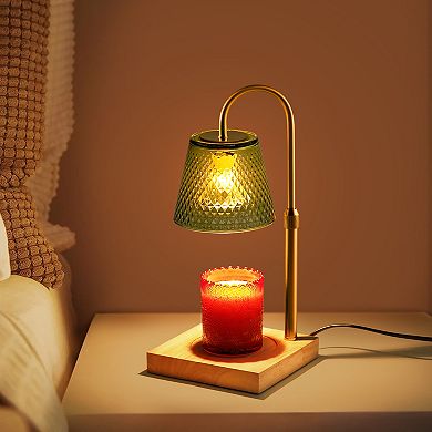 Candle Warmer Lamp, Electric Candle Lamp Warmer, Dimmable Wax Melt Warmer for Scented Wax Green