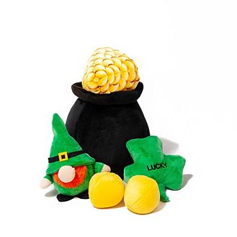 Midlee Hide-a-toy Pot Of Gold St. Patrick's Day Dog Toy