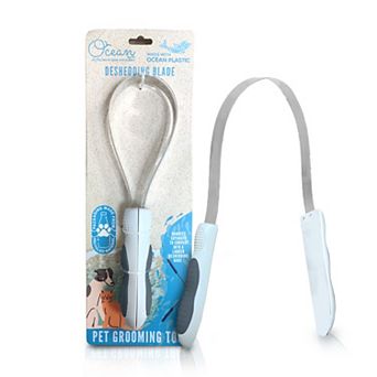 Precious Tails Ocean Plastic by PT Gray Pet Deshedding Blade