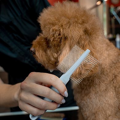 Precious Tails Ocean Plastic by PT Gray Double-Sided Pet Pin Comb