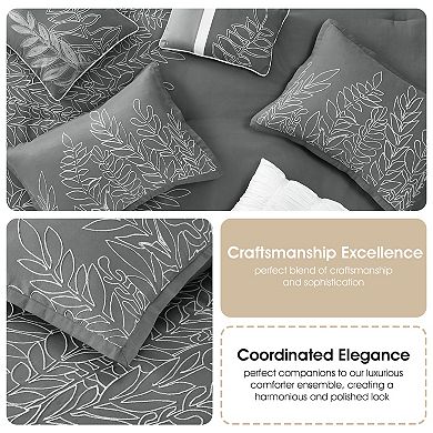 Nanshing Alicia 7-pc. Leaves Comforter Set