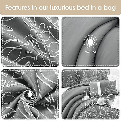 Nanshing Alicia 7-pc. Leaves Comforter Set