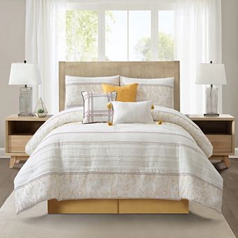 Nanshing Ferdinico 7 pc Striped Comforter Set