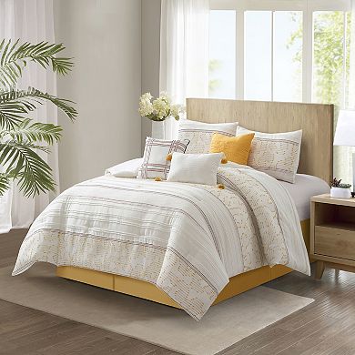 Nanshing Ferdinico 7-pc. Striped Comforter Set
