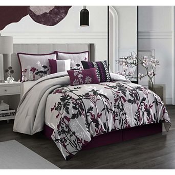 Nanshing Focus 7 pc Leaves Comforter Set