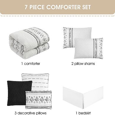 Nanshing Gordinia 7-pc. Geometric Comforter Set