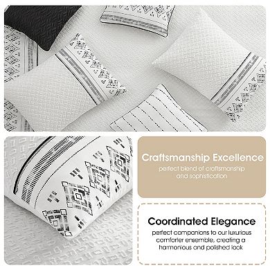 Nanshing Gordinia 7-pc. Geometric Comforter Set