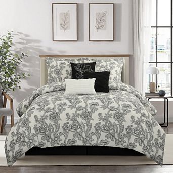 Nanshing Maybole 7 pc Floral Comforter Set