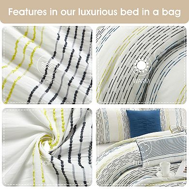 Nanshing Merida 7-pc. Stripe Comforter Set