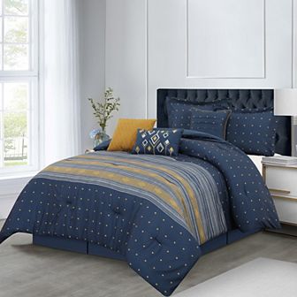 Nanshing Minerva 7 pc Geometric Comforter Set