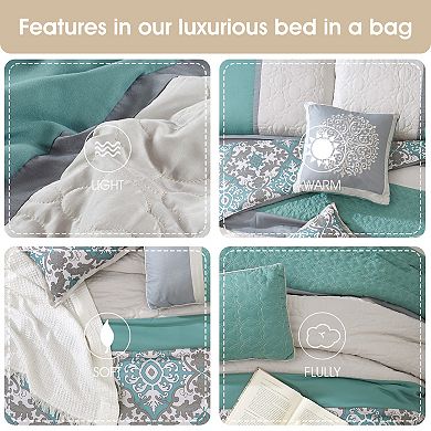 Nanshing Reina 7-pc. Damask Comforter Set