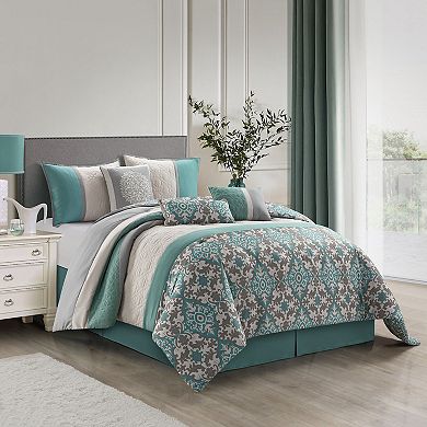 Nanshing Reina 7-pc. Damask Comforter Set