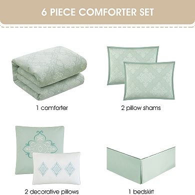 Nanshing Resida 6-pc. Medallion Comforter Set