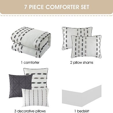 Nanshing Crocus 7-pc. Clip Comforter Set