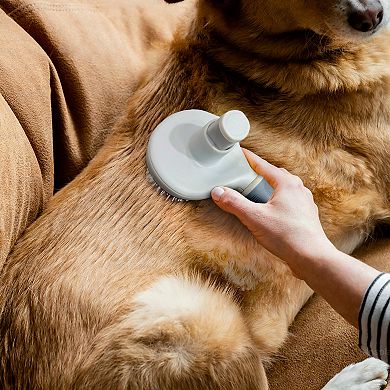 Precious Tails Ocean Plastic by PT Gray Self-Cleaning Pin Slicker Brush