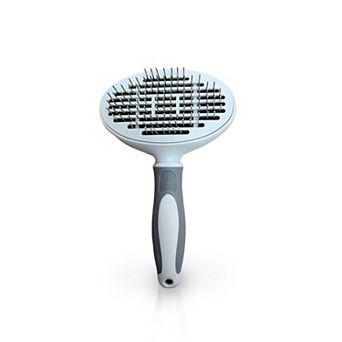 Precious Tails Ocean Plastic by PT Gray Self-Cleaning Pin Slicker Brush