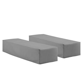 Crosley Furniture 2 pc Outdoor Chaise Lounge Furniture Cover Set