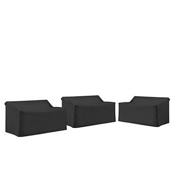 Crosley Furniture 3 pc Outdoor Sectional Furniture Cover Set