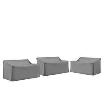 Crosley Furniture 3 pc Outdoor Sectional Furniture Cover Set