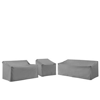 Crosley Furniture 3 pc Outdoor Sectional Furniture Cover Set
