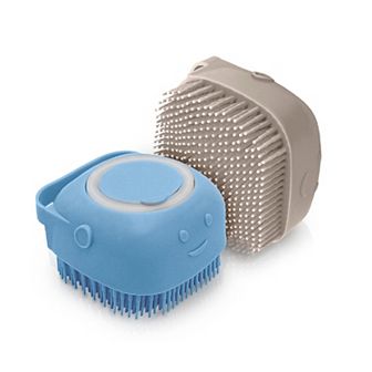 Precious Tails Ocean Plastic by PT Soap Dispensing Pet Scrub Brush