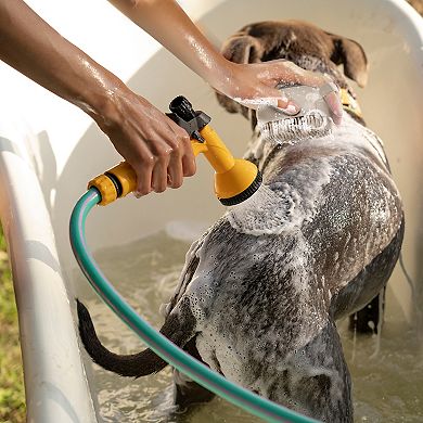 Precious Tails Ocean Plastic by PT Soap Dispensing Pet Scrub Brush