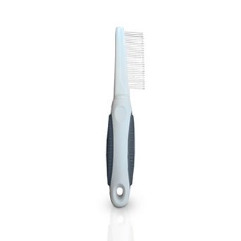 Precious Tails Ocean Plastic by PT Gray Single-Sided Pet Pin Comb Brush