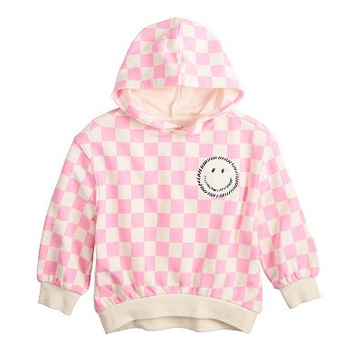Baby & Toddler Girl Grayson Threads Kids The Label Checkered Long Sleeve Hoodie