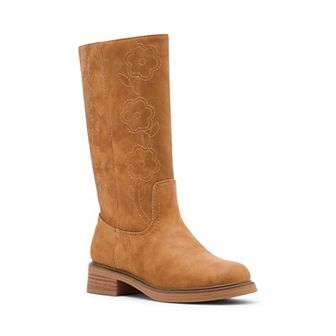 madden girl MROVER Girls' Block Heel Western Boots