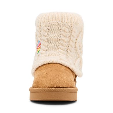 madden girl MIGLOO Girls Cozy Cuffed Boots