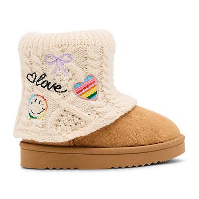 madden girl MIGLOO Girls Cozy Cuffed Boots