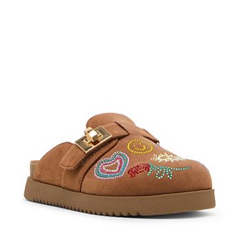 madden girl MCELESTA Girls' Slip-On Clogs with Embellished Design